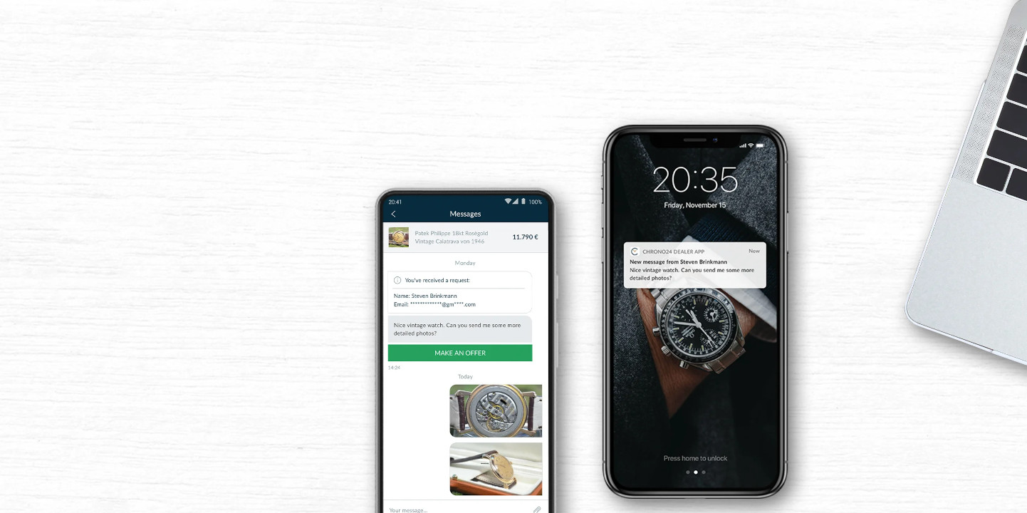 Explore the Chrono24 Dealer app Chrono24 Update